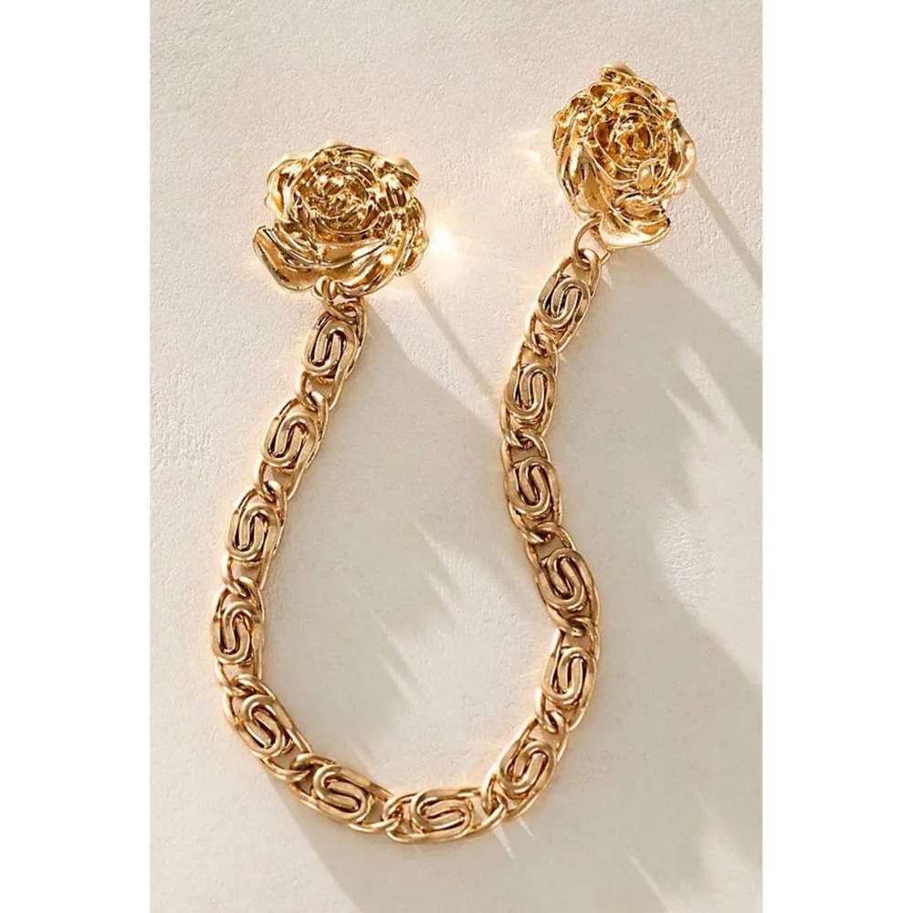 Free People Chancellor Pin Brooch Women Golden Rose NWT